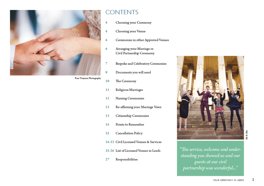 Your Ceremony in Leeds Ceremonies Guide #2